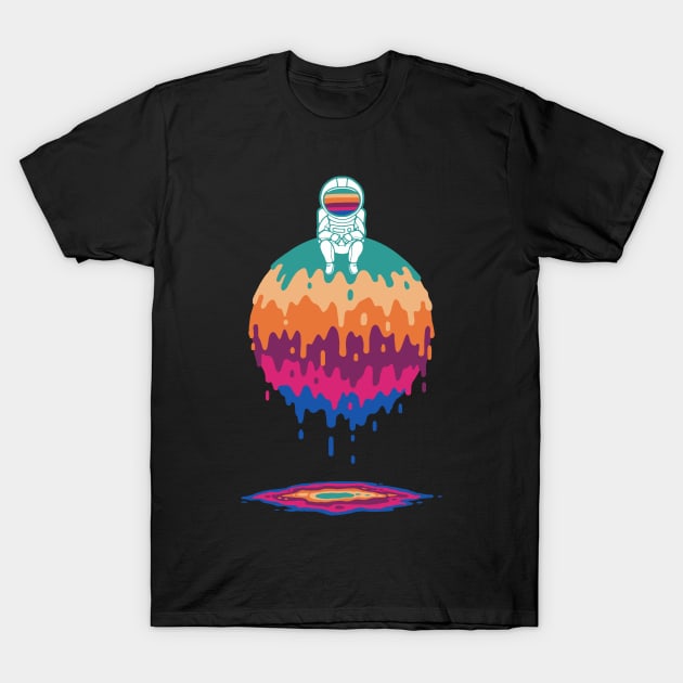 Dripping Sphere T-Shirt by StevenToang